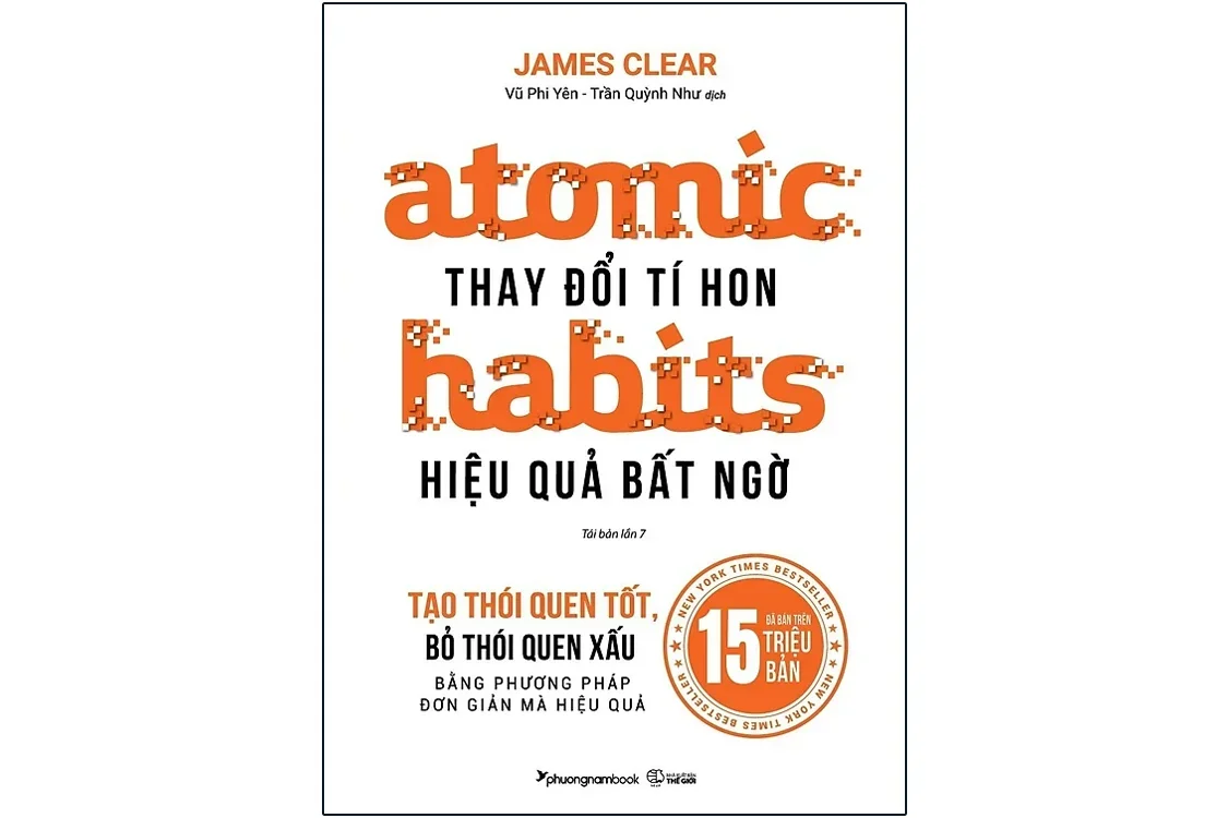Bìa sách Atomic habits - Thay đổi tí hon - Hiệu quả bất ngờ - James Clear