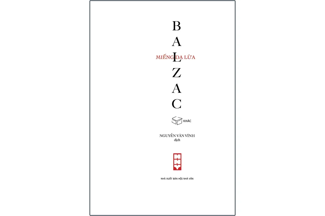 Bìa sách Miếng da lừa - Balzac