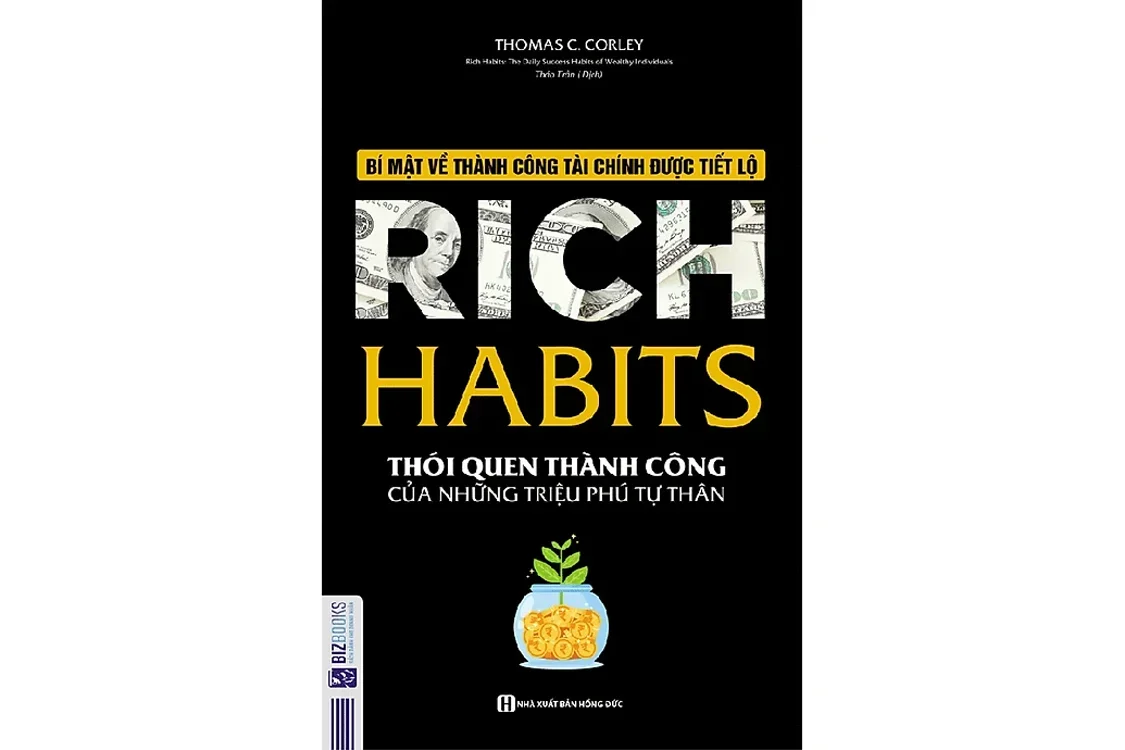 Bìa sách Thói quen thành công của những triệu phú tự thân - Thomas C. Corley
