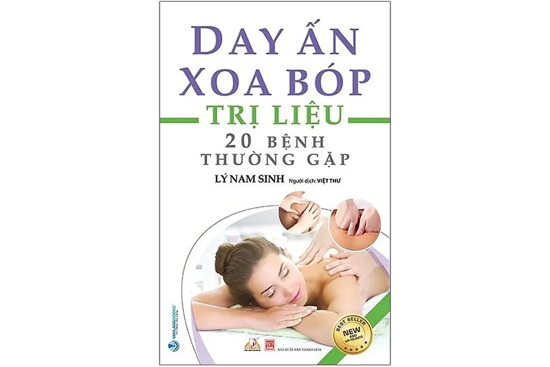 Bìa sách Day ấn xoa bóp trị liệu 20 bệnh thường gặp - Lý Nam Sinh