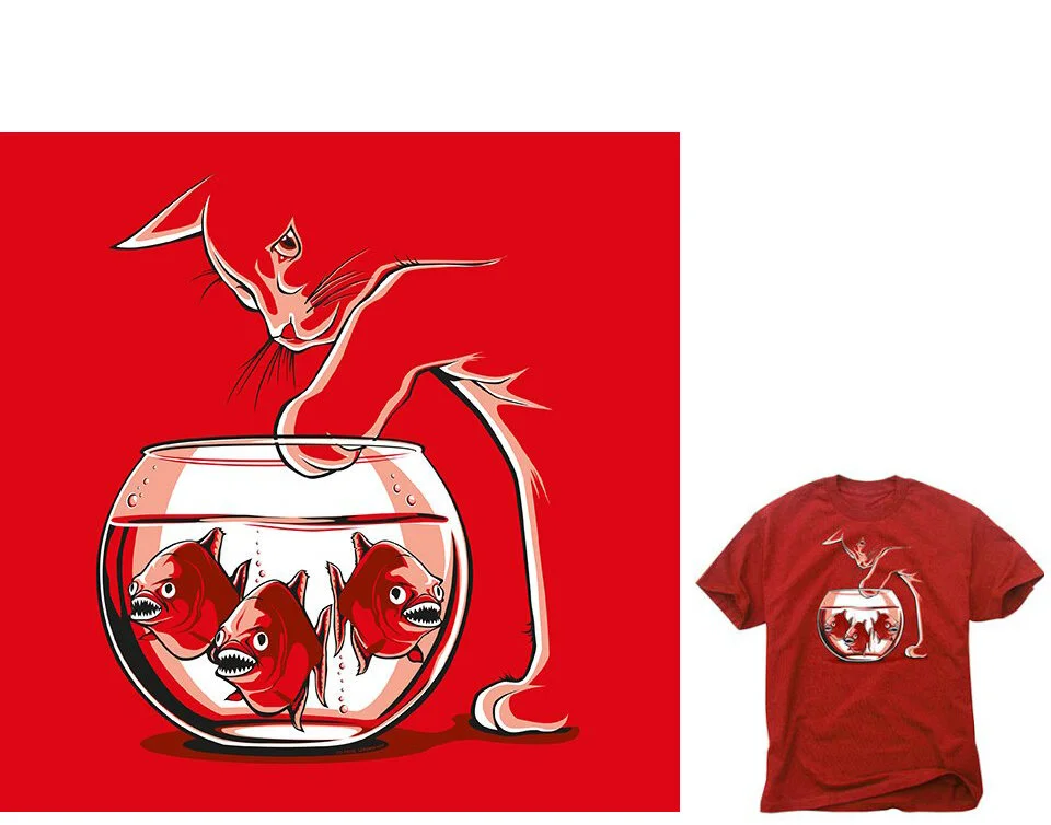  Clever Piranhas – T-shirt på Unetee.com 