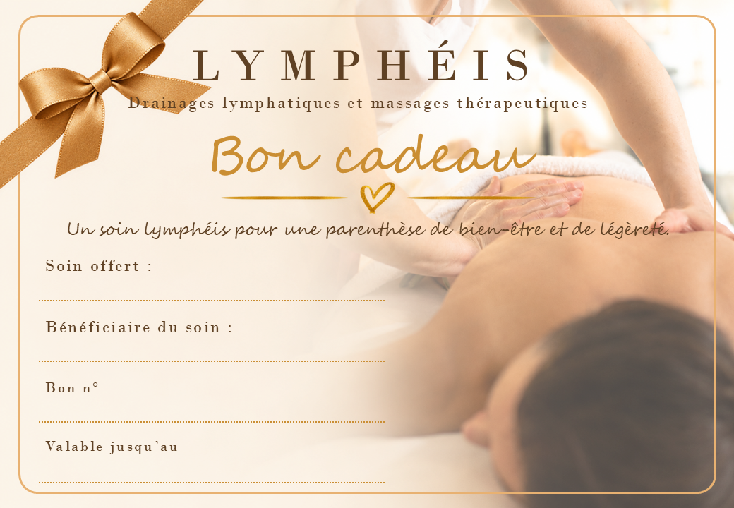 Carte cadeau pour un drainage lymphatique Renata França ou un massage par une kinésithérapeute à Cambo-les-Bains
