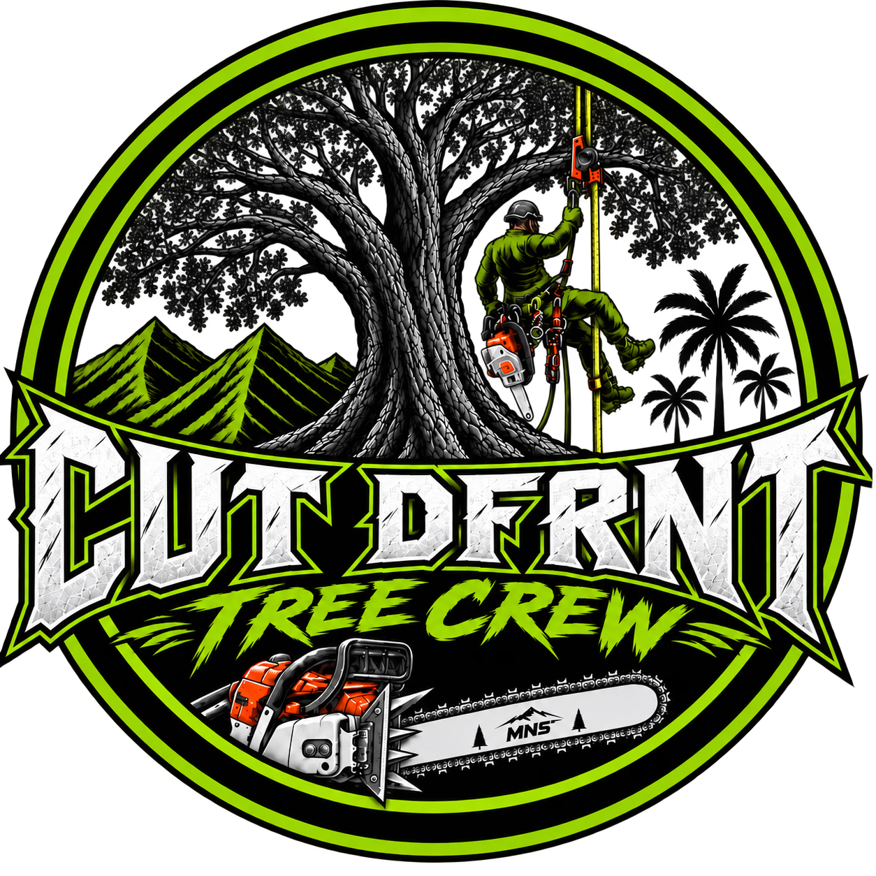 CUT DFRNT TREE CREW