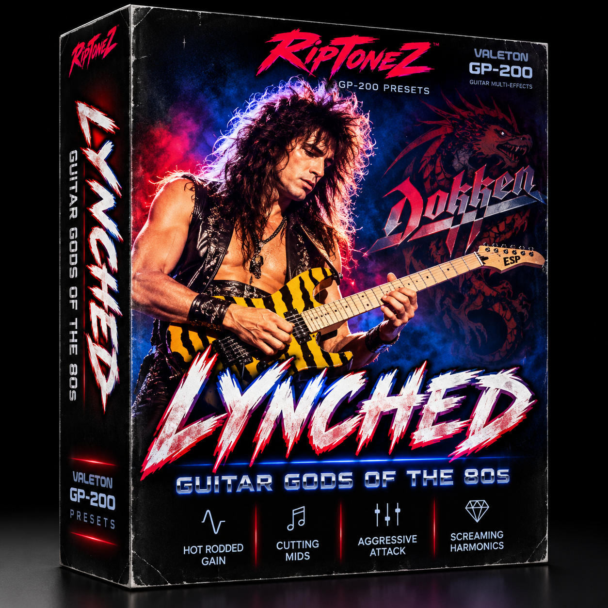 LYNCHED – 80s Hot-Rodded Hard Rock Guitar Tone | Valeton GP-200