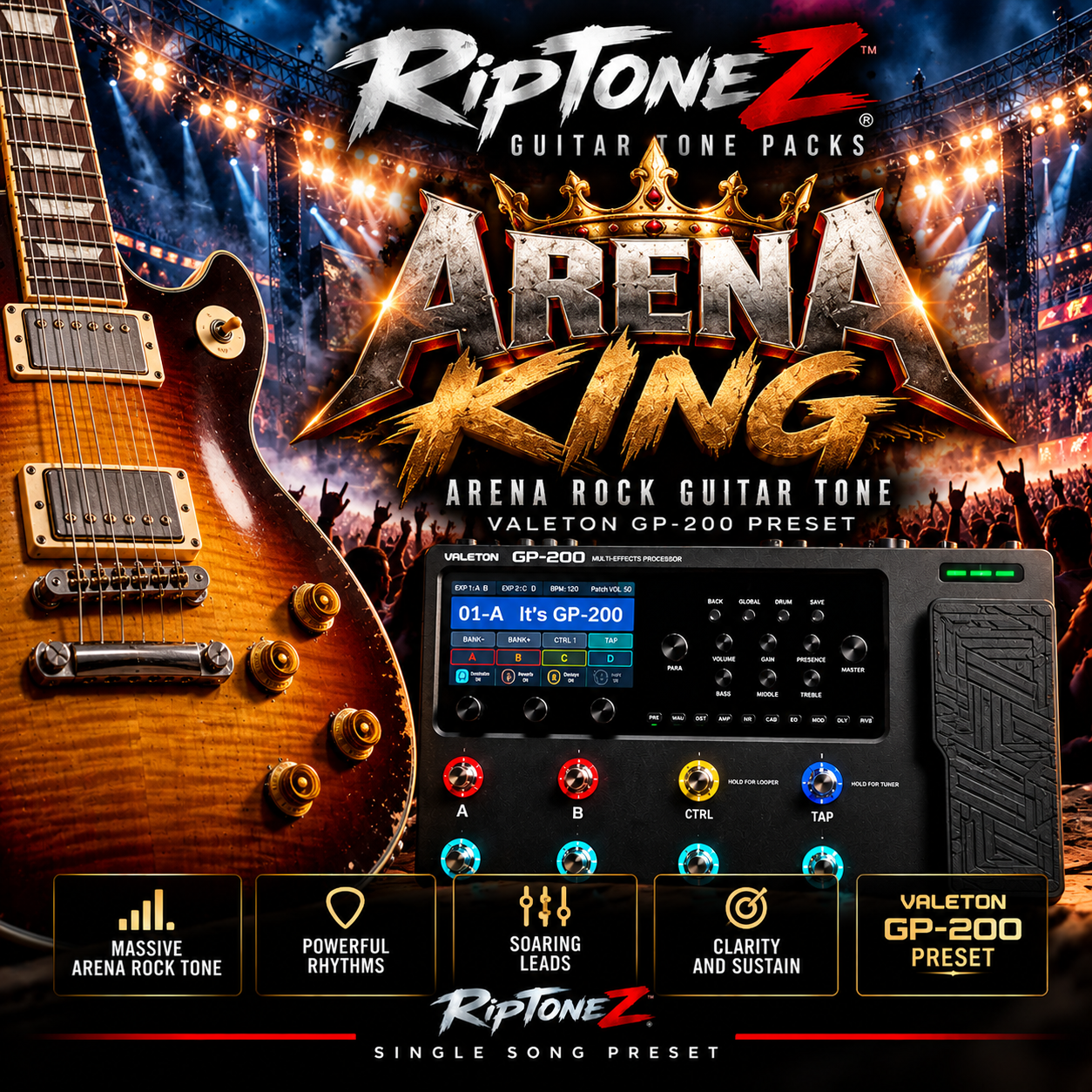 ARENA KING – Arena Rock Guitar Tone | Valeton GP-200