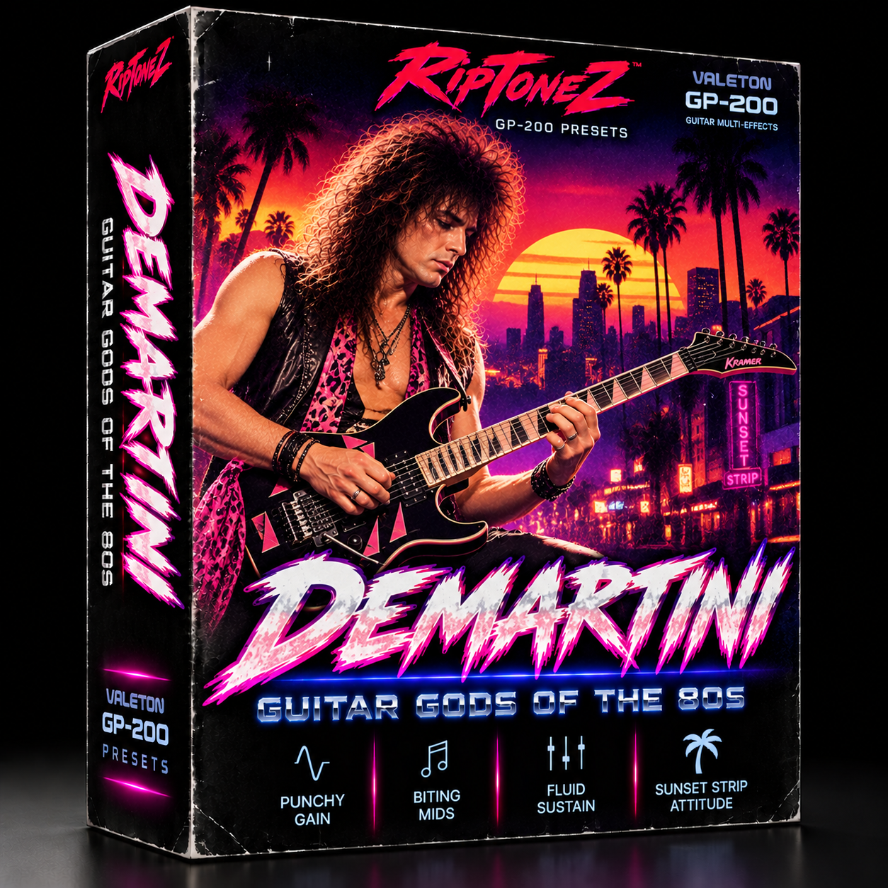 DEMARTINI – 80s Sunset Strip Hard Rock Guitar Tone | Valeton GP-200