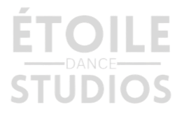 Étoile Dance Studios logo with text in black and white