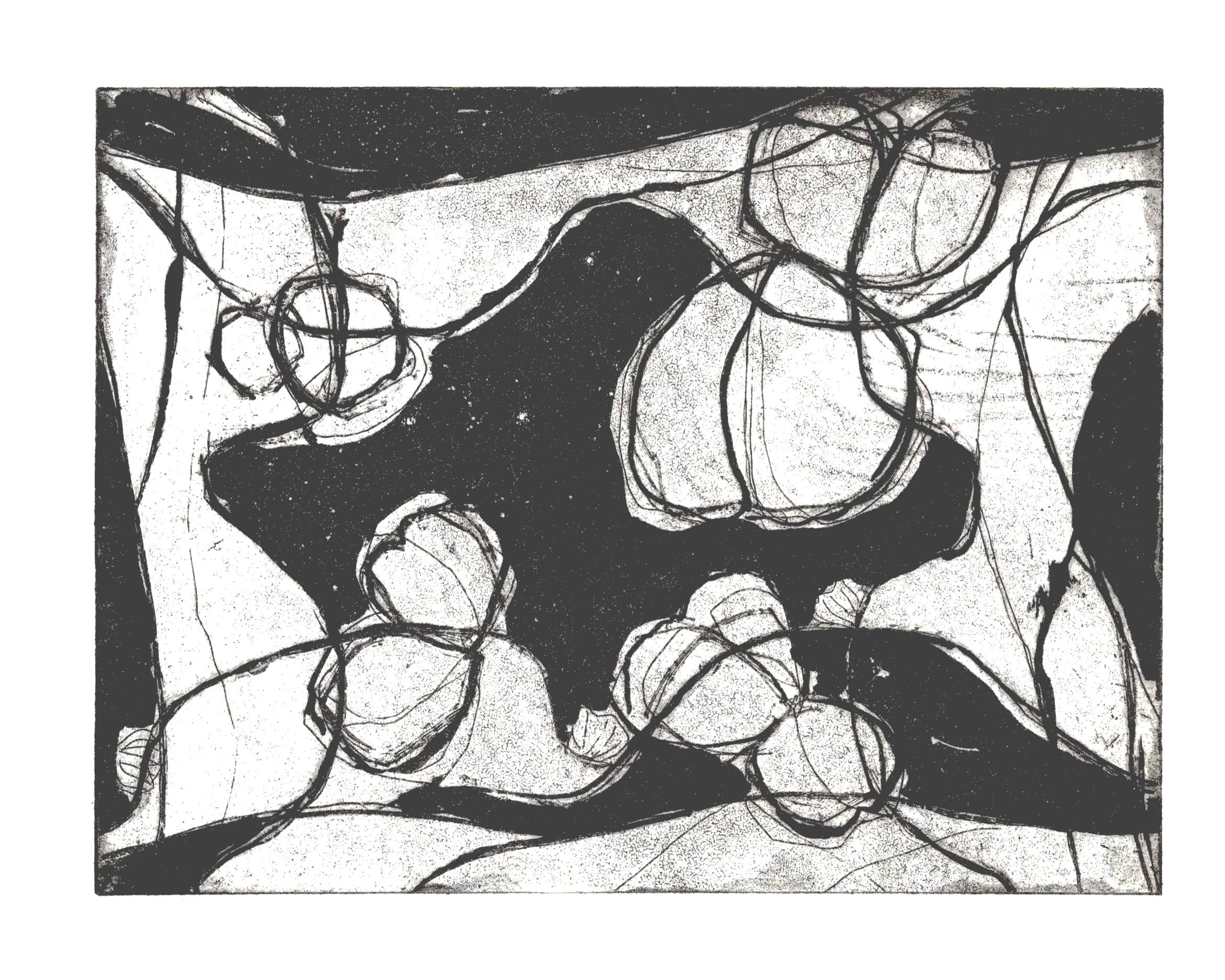These tested Our Horizon, 2026, Etching on paper, 15cm x 20cm