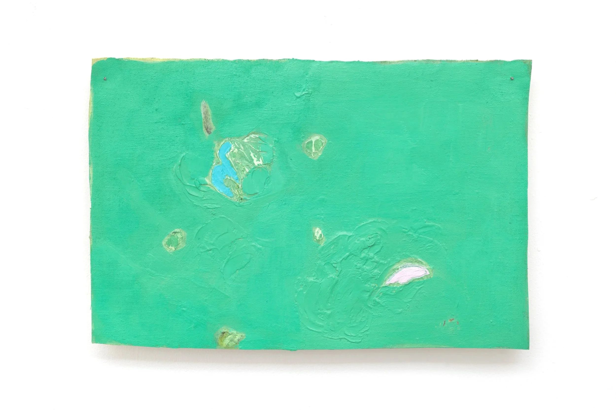 SOLACE, 2026, Oil, acrylic and pastel on canvas, 25cm x 38cm
