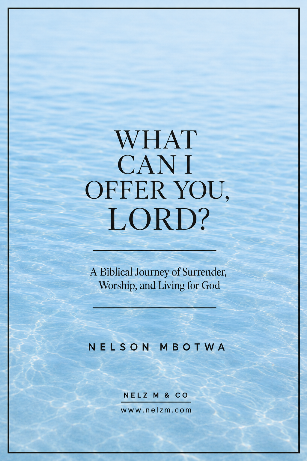 What Can I Offer You Lord