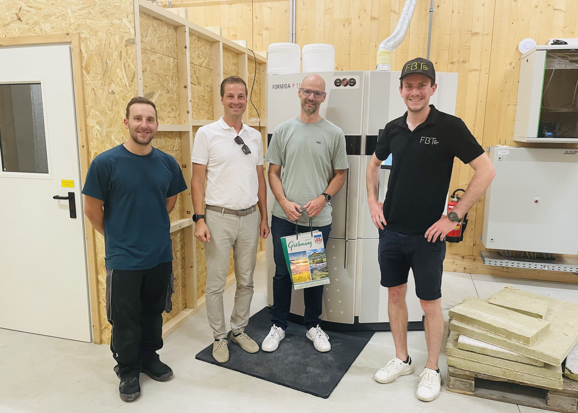 Trivion neu in Gröbming mit Bürgermeister Thomas Reingruber und Moritz Rainer von FBT Fine Ballistic Tools