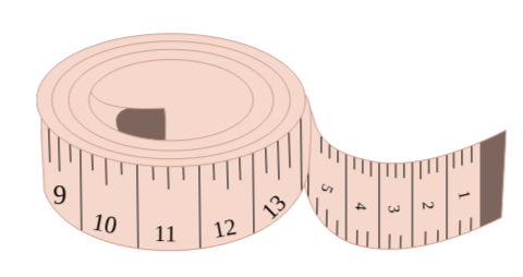 an image of a pink tape measure