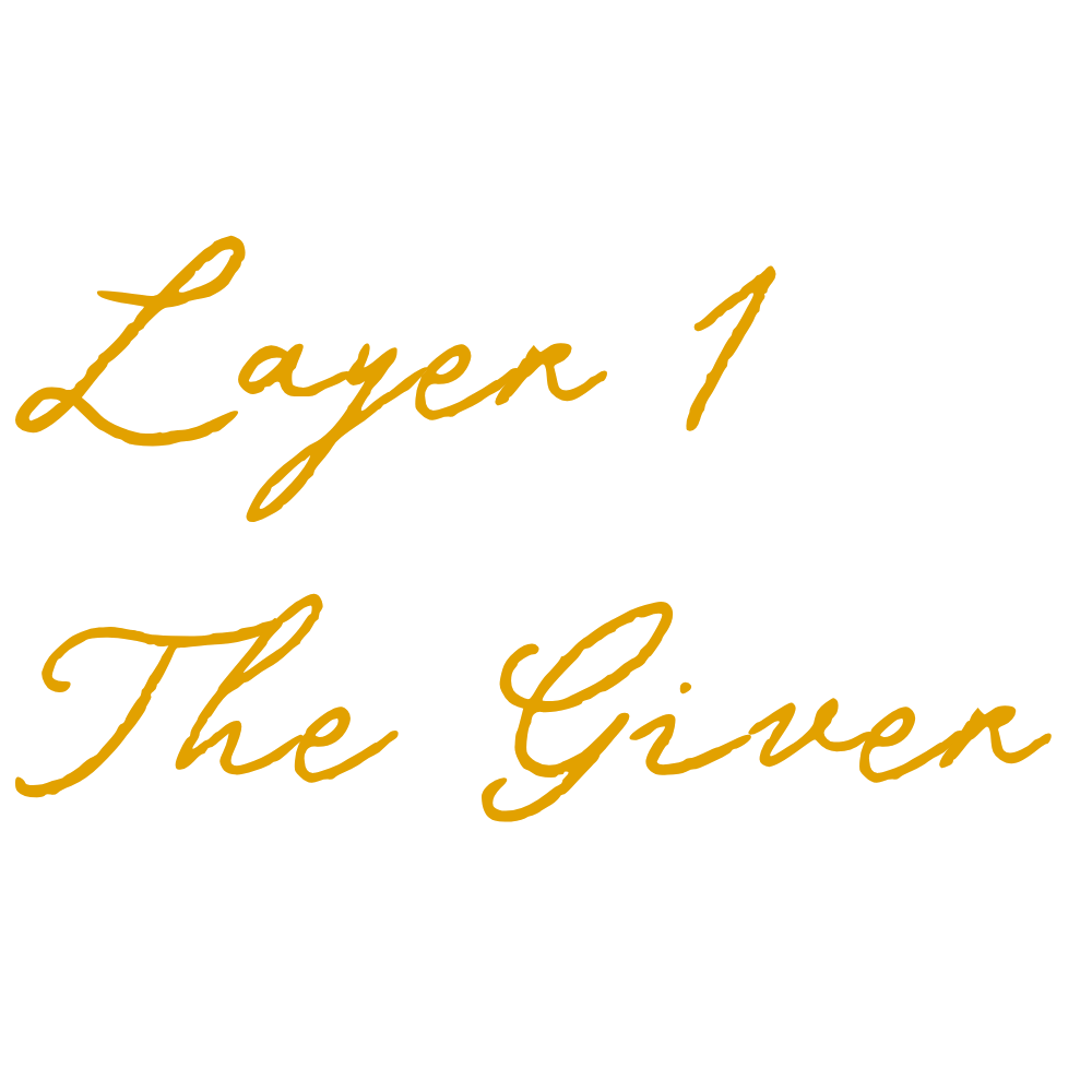 The cover of a cookbook titled 'Layer 1: The Oven' with cursive gold text on a black background.