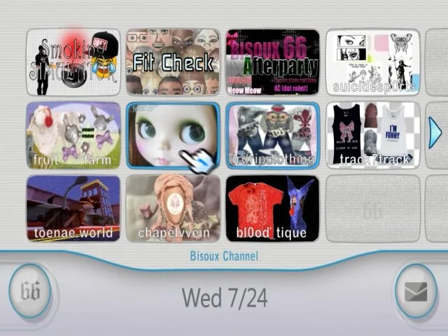 Bisoux 66 Edit Graphic (Inspired by Wii Interface)