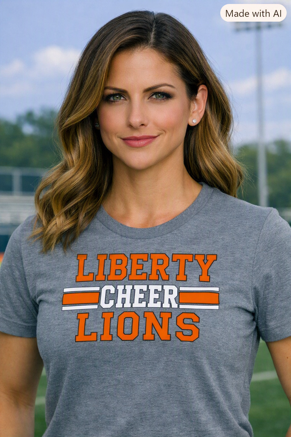 Liberty Cheer Lions Graphic Tee