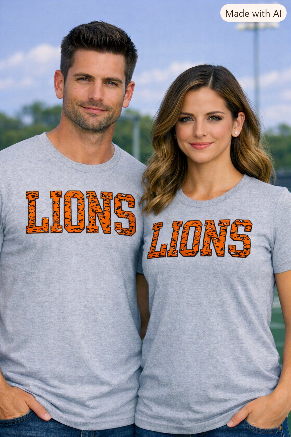Liberty Lions Distressed Tee