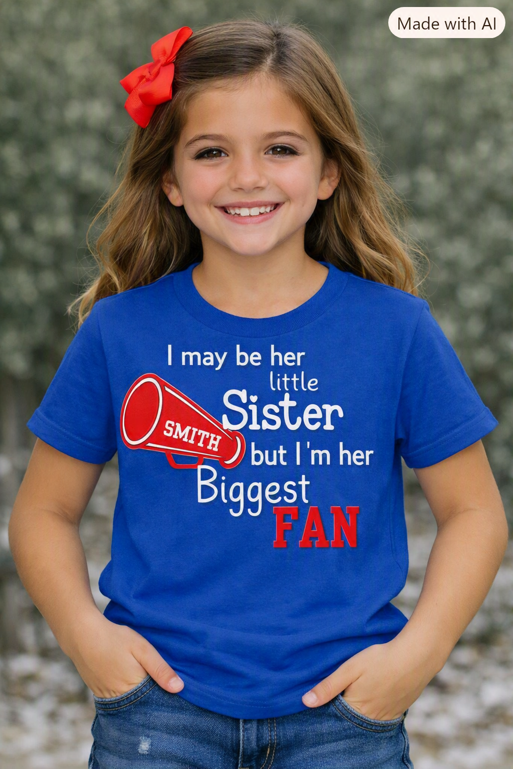Little Sister Biggest Fan Tee