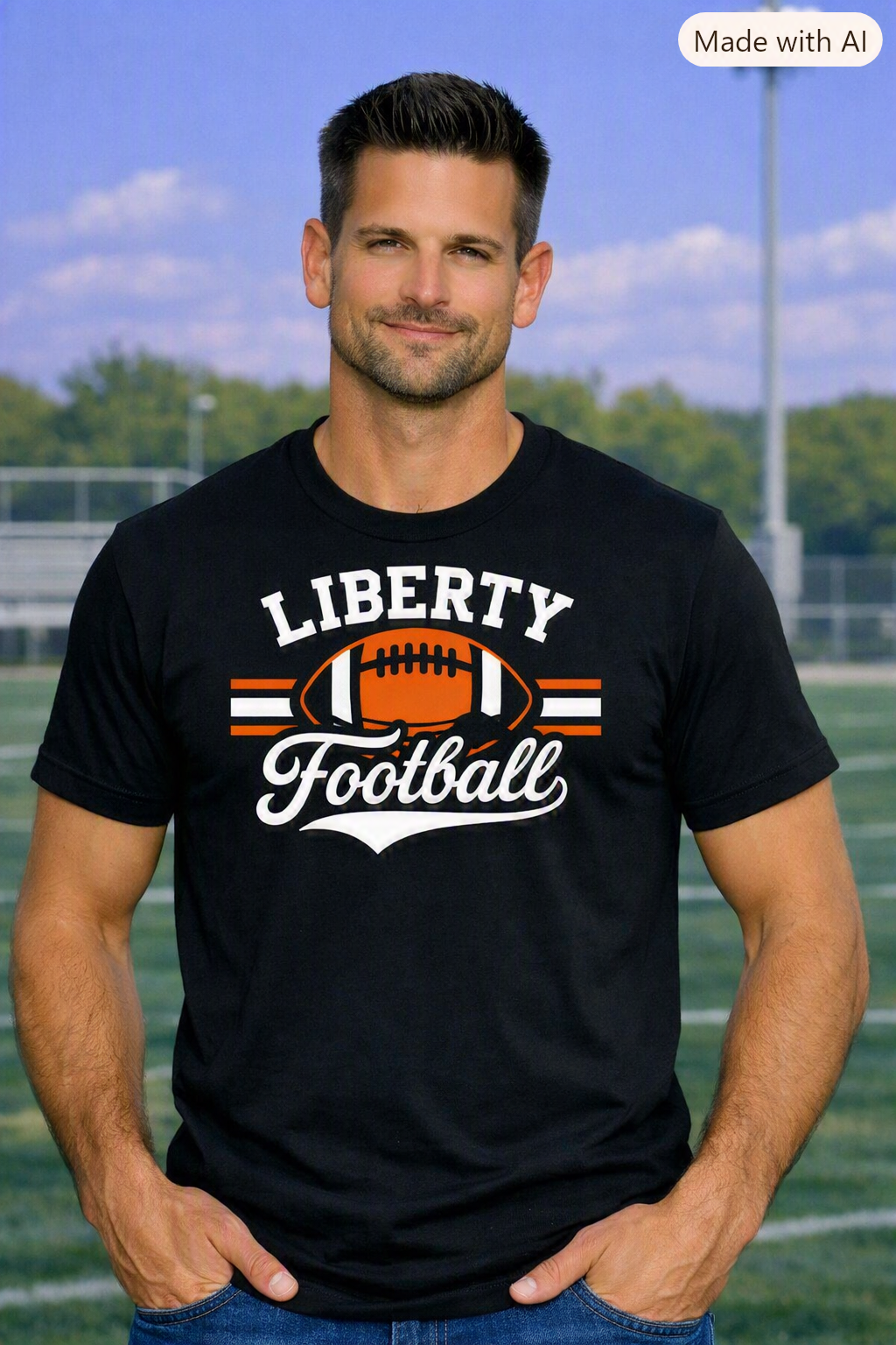 Liberty Football Graphic Tee