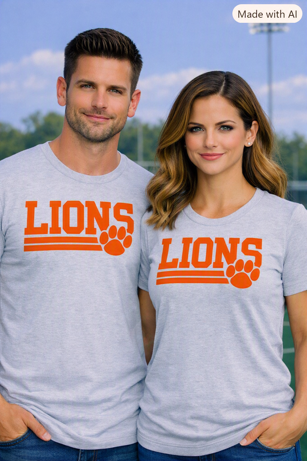 LIONS Paw Print Team Tee