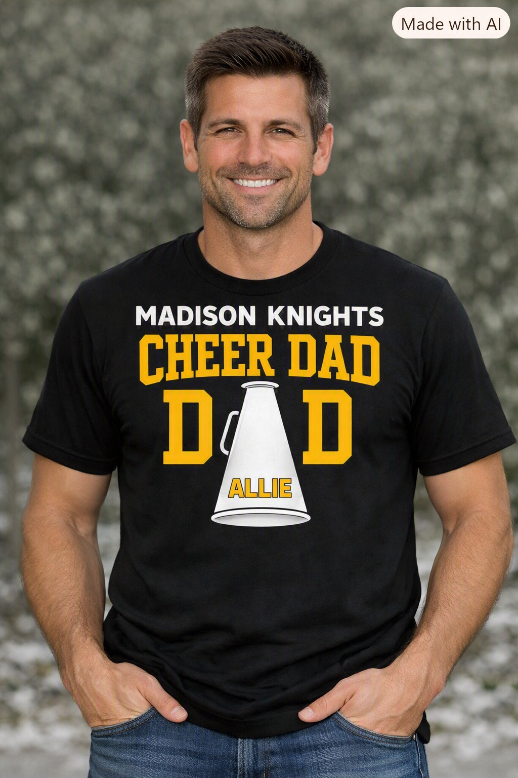 Madison Knights Cheer Dad Tee