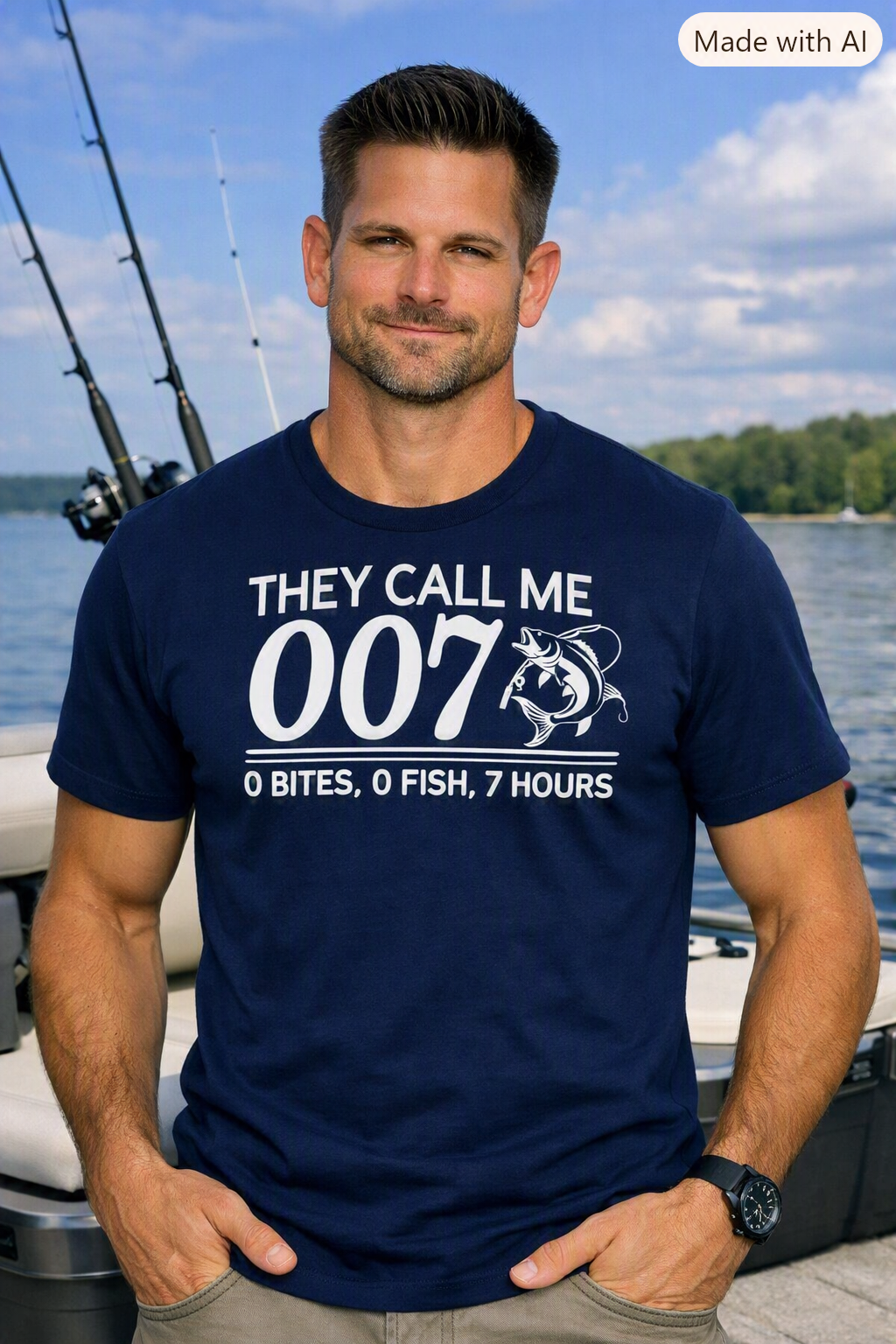 They Call Me 007 Fishing Tee