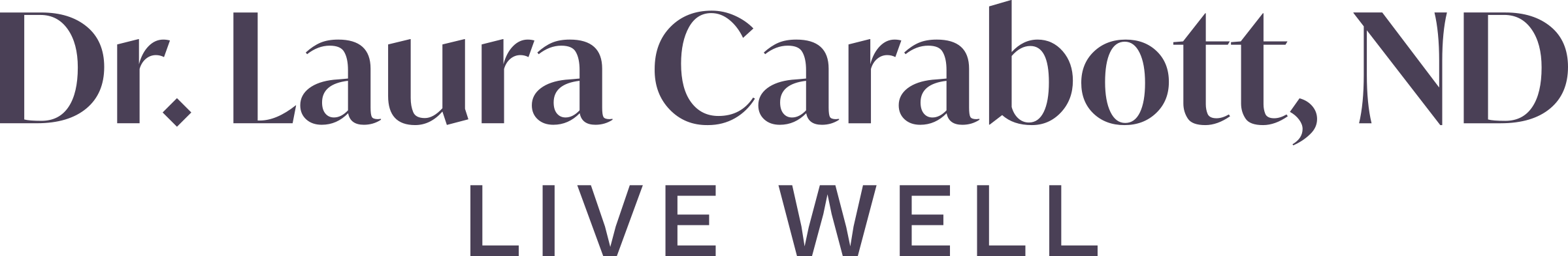 Dr. Laura Carabott, ND. Live Well