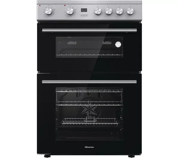 HISENSE HDE3211 60 cm Electric Ceramic Double Cooker – White / Black