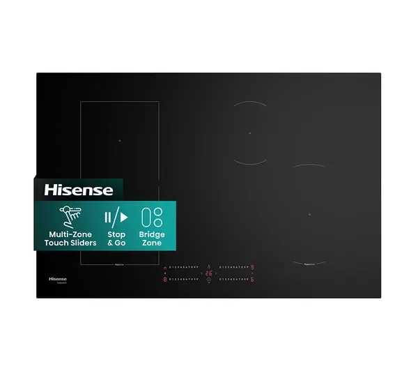 Hisense Hi4 HIC8422BSC 80cm 4 Zone Induction Hob - Black