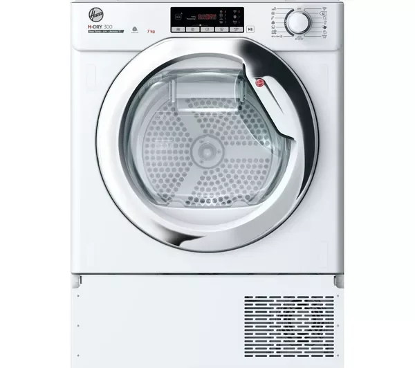 HOOVER BATD H7A2TCE-80 Integrated WiFi-enabled 7kg Heat Pump Tumble Dryer – White