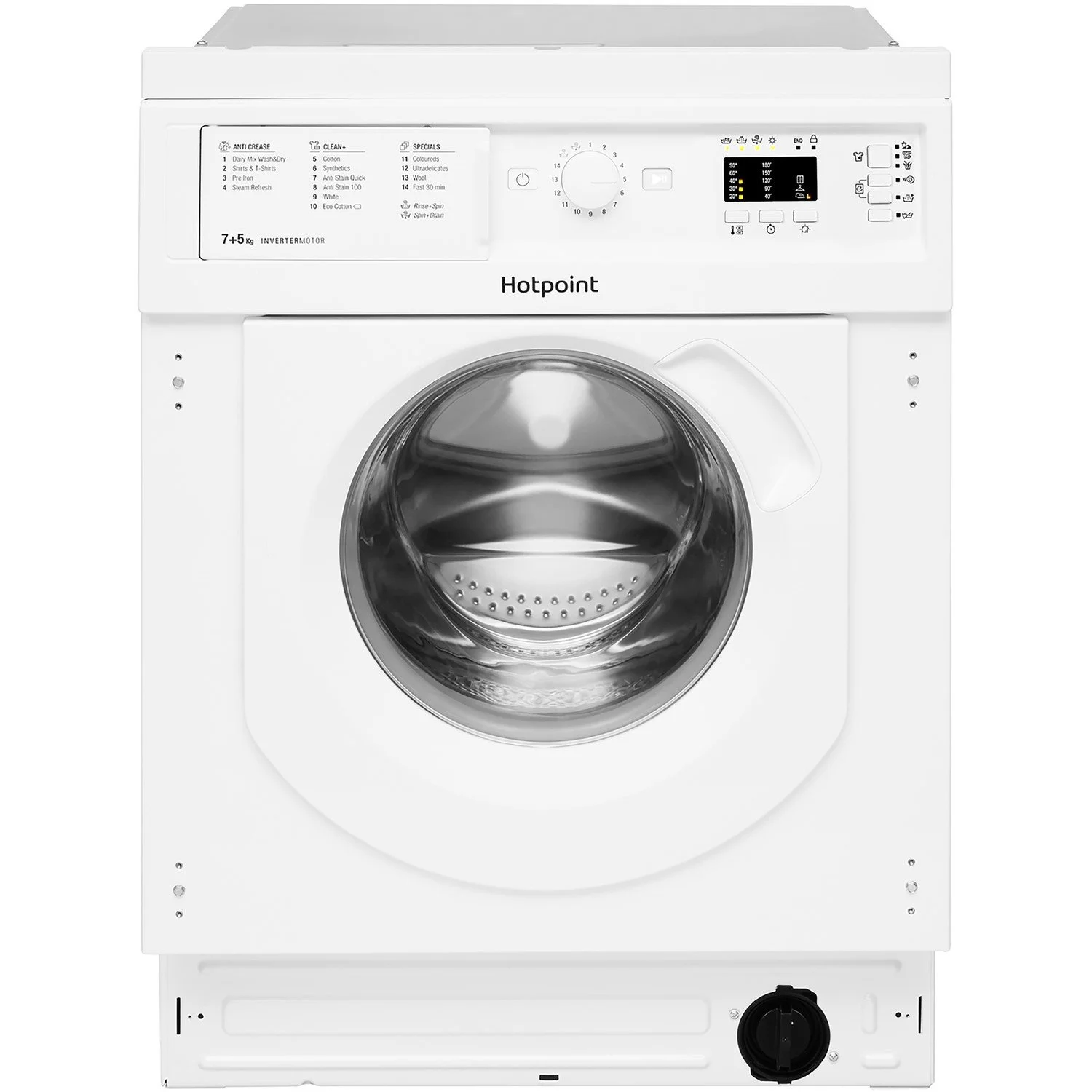 Hotpoint BI WDHG 75148 UK N Integrated 7kg/5kg 1400rpm Washer Dryer – White