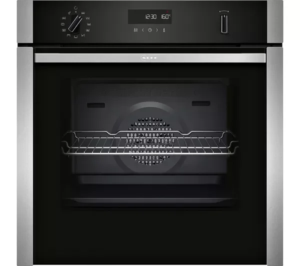 NEFF N 50 Slide&Hide B6ACH7A Smart Pyrolytic Oven – Graphite Grey / Stainless Steel
