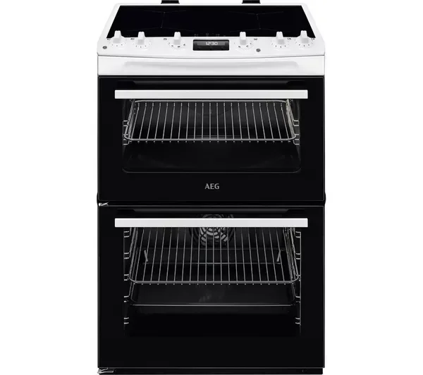 AEG 5000 SurroundCook CIX6540ACW 60 cm Induction Double Cooker – White