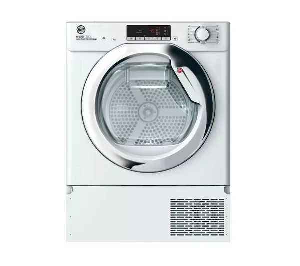 HOOVER BHTDH7A1TCE WiFi-enabled Integrated 7kg Heat Pump Tumble Dryer – White