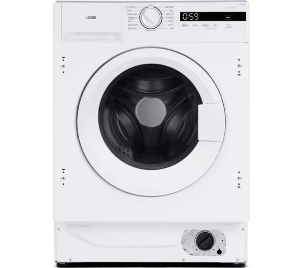 Logik LI8W6D25 Integrated 8kg Washer Dryer – White