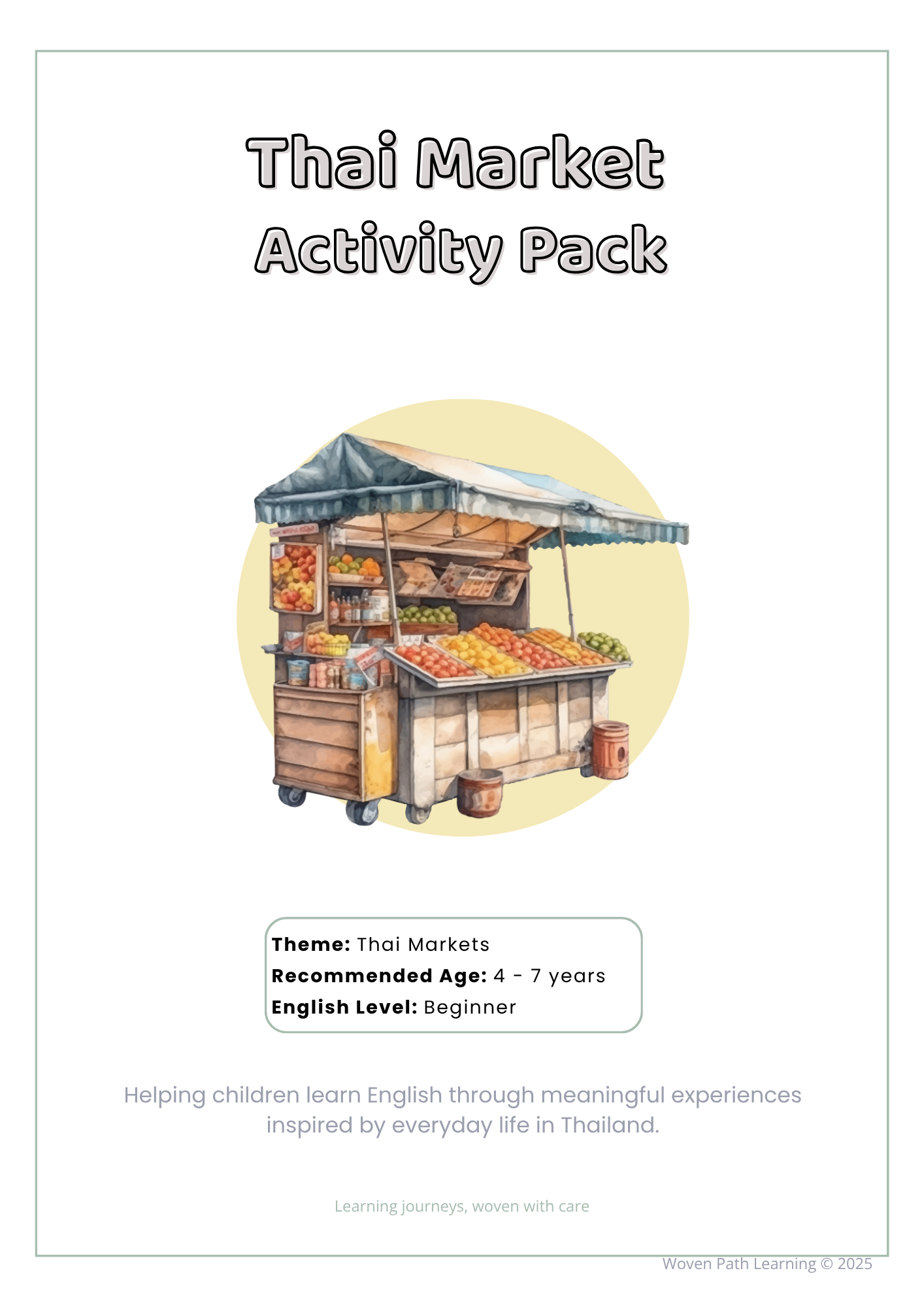 Thai Market Activity Pack