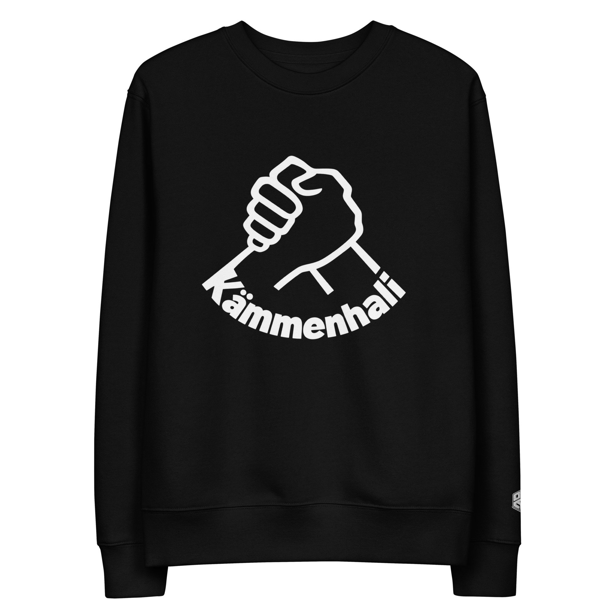 Musta luomupuuvillainen collegepaita - Kämmenhali - PUROSTA