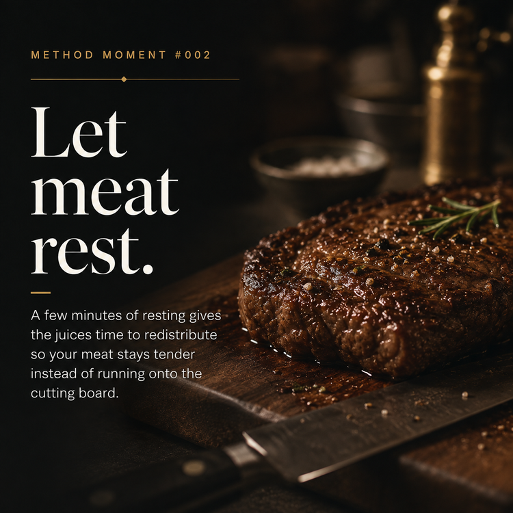 Method Moment 002: Let meat rest