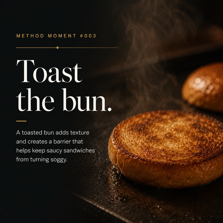 Method Moment 003: Toast the bun