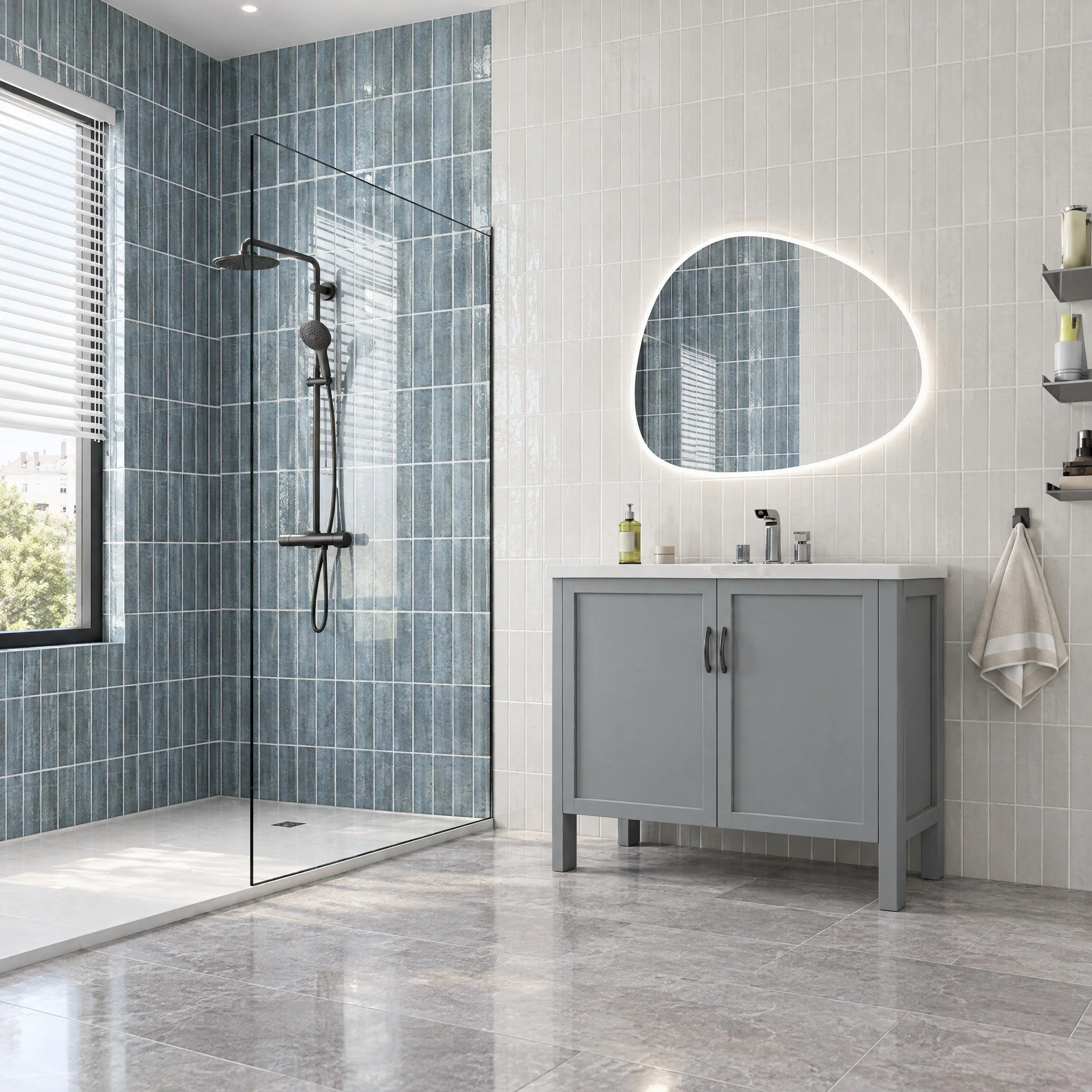 Carrelo 600x900x8 mm - Finition Gris Bleuté - CAR30x9GB
