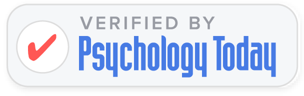 Verified badge with red checkmark and the text 'Verified by Psychology Today'.