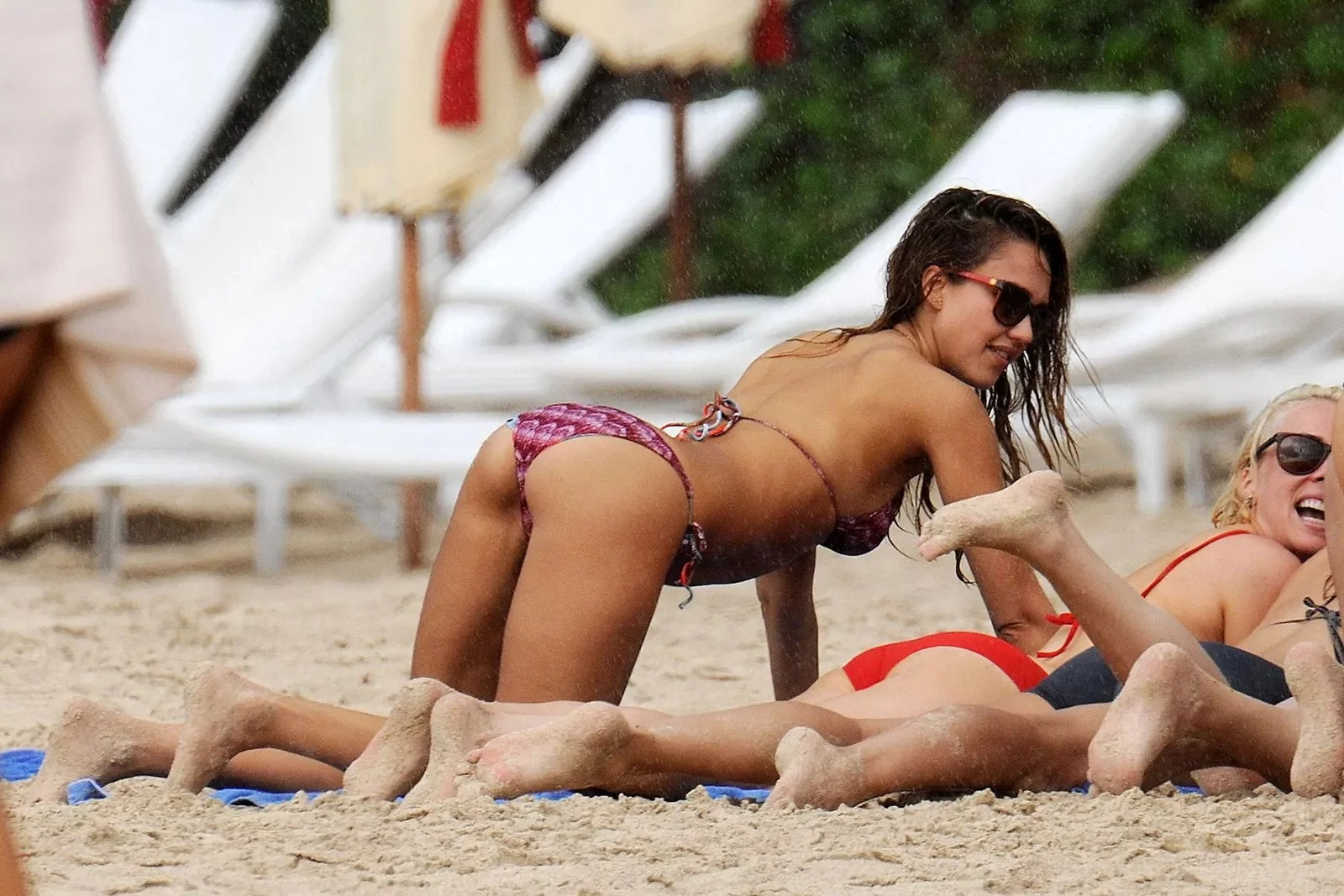 Jessica Alba At The Beach With Friend.jpg