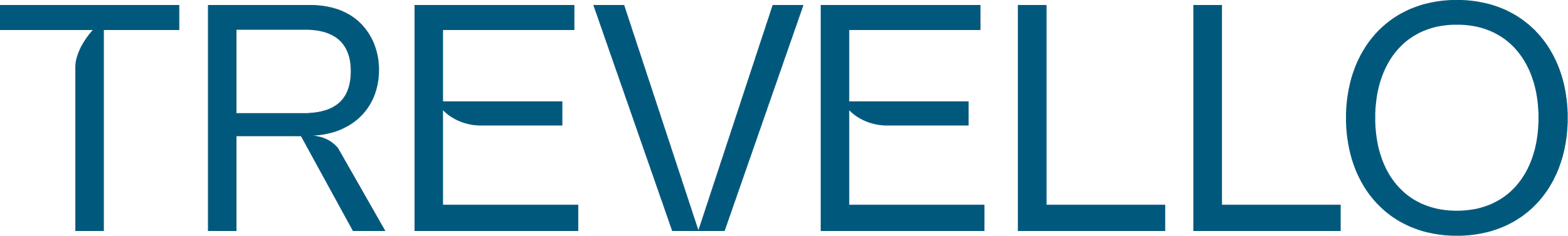 Close-up of the word 'TRAVELLO' in large, bold, blue letters on a white background.