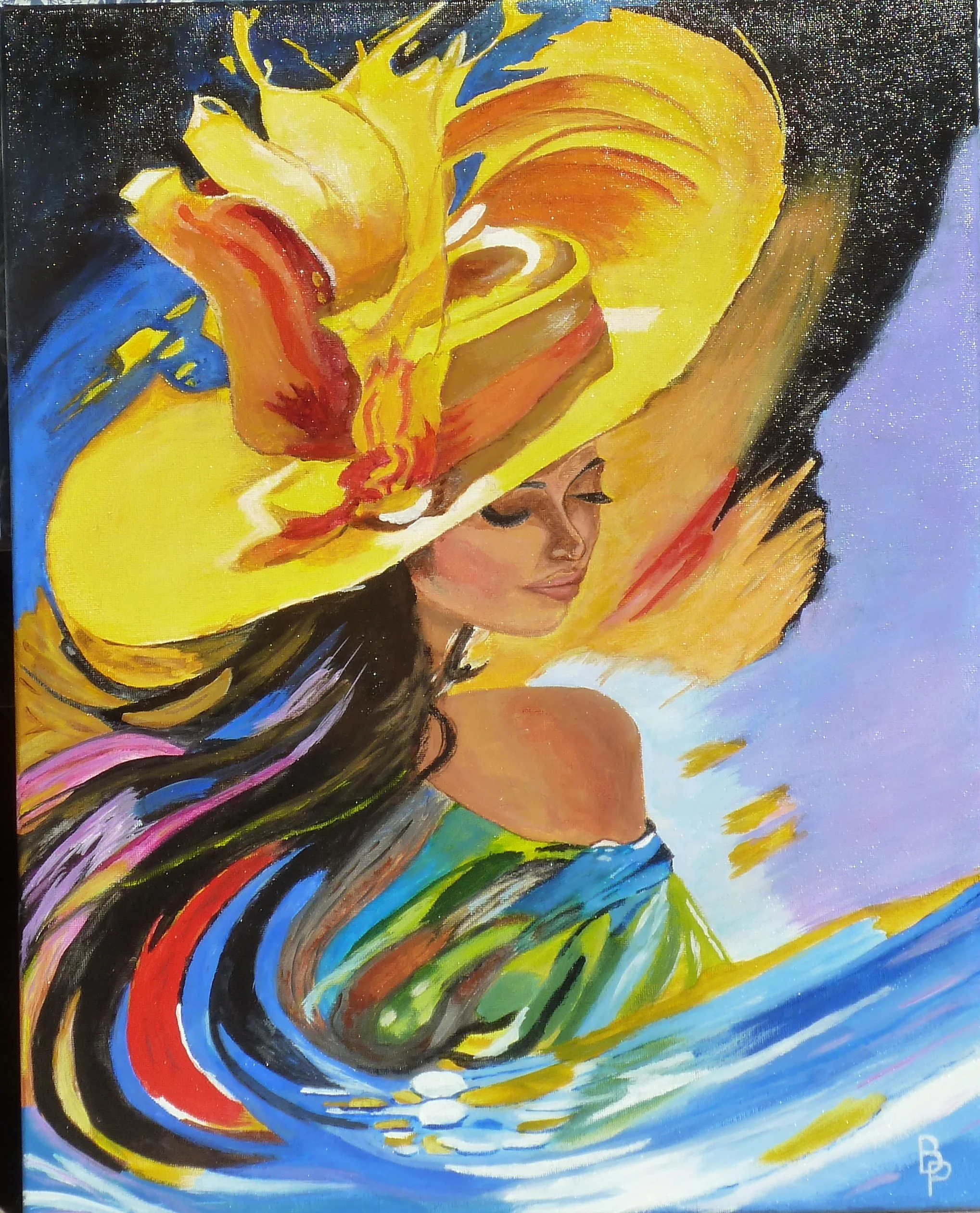 Dame au chapeau