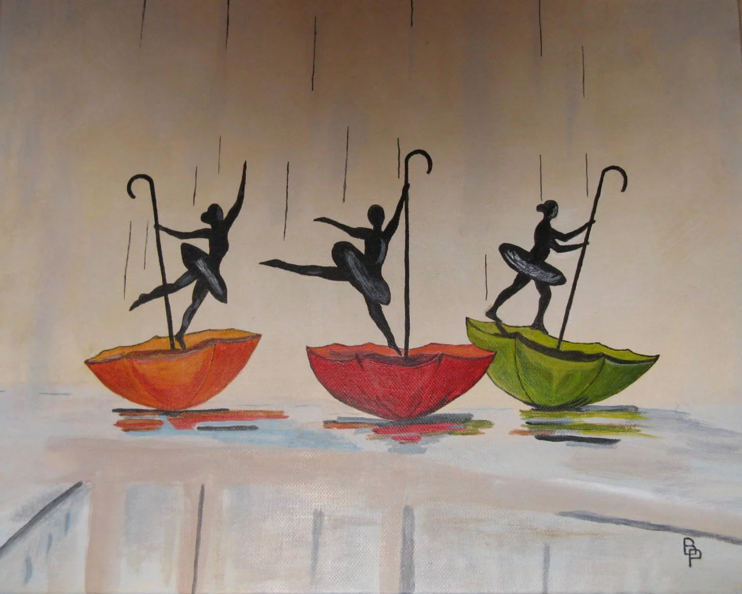 Danseuses au parapluie