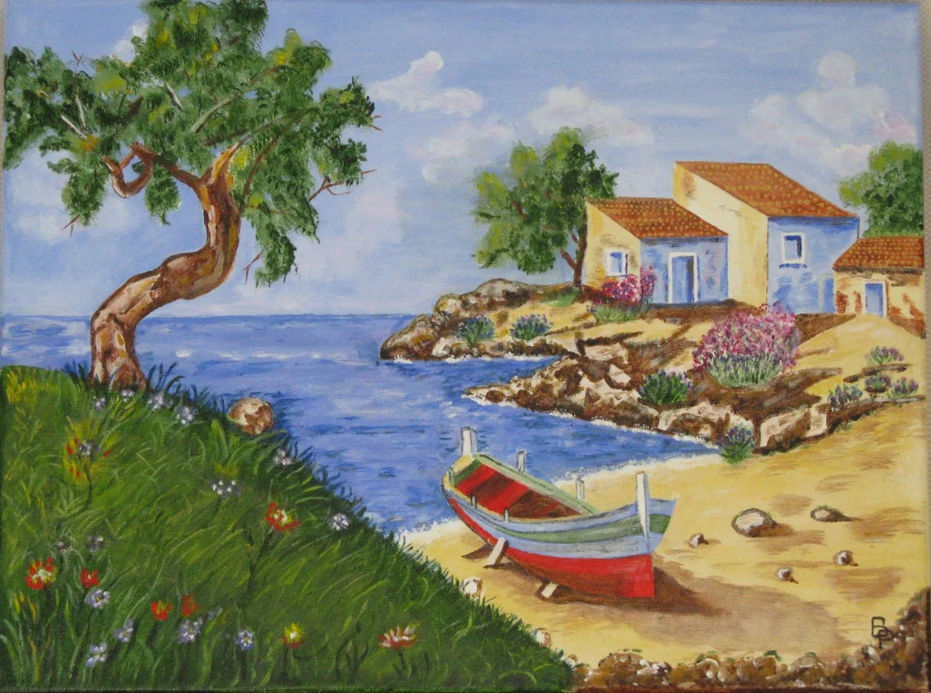 Barque sur la plage