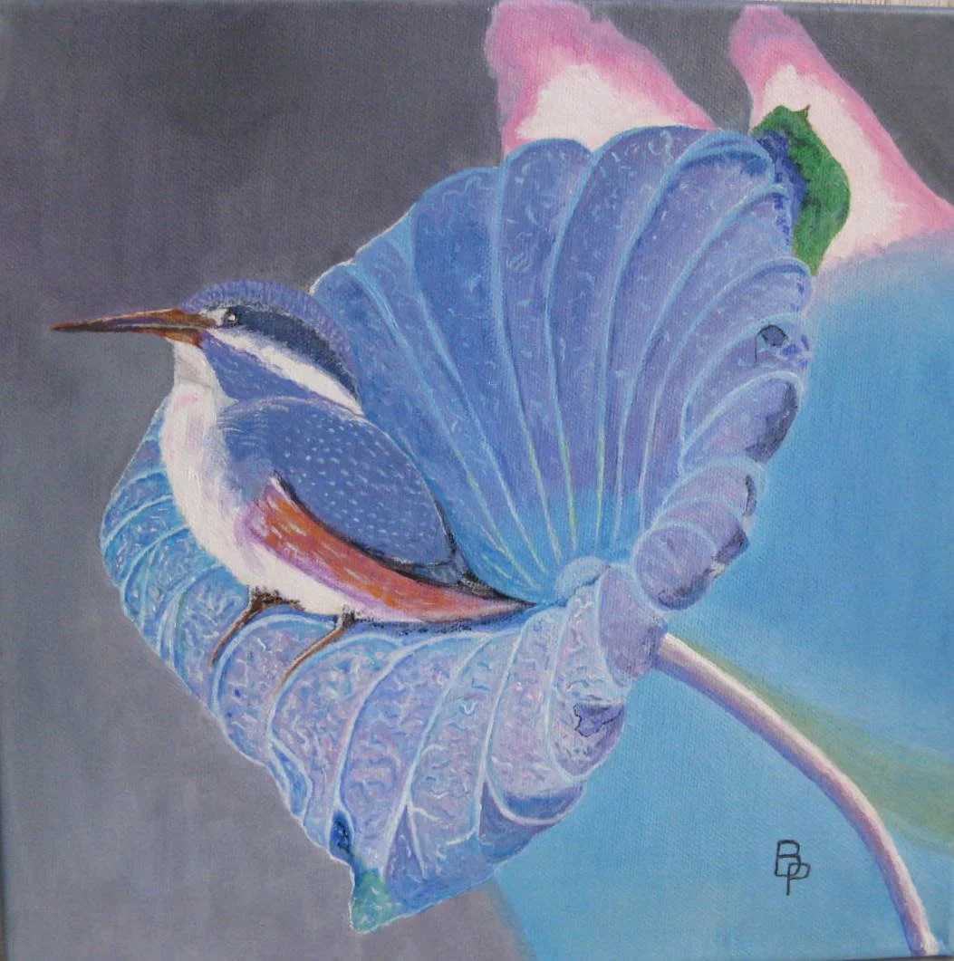 Oiseau dans la fleur