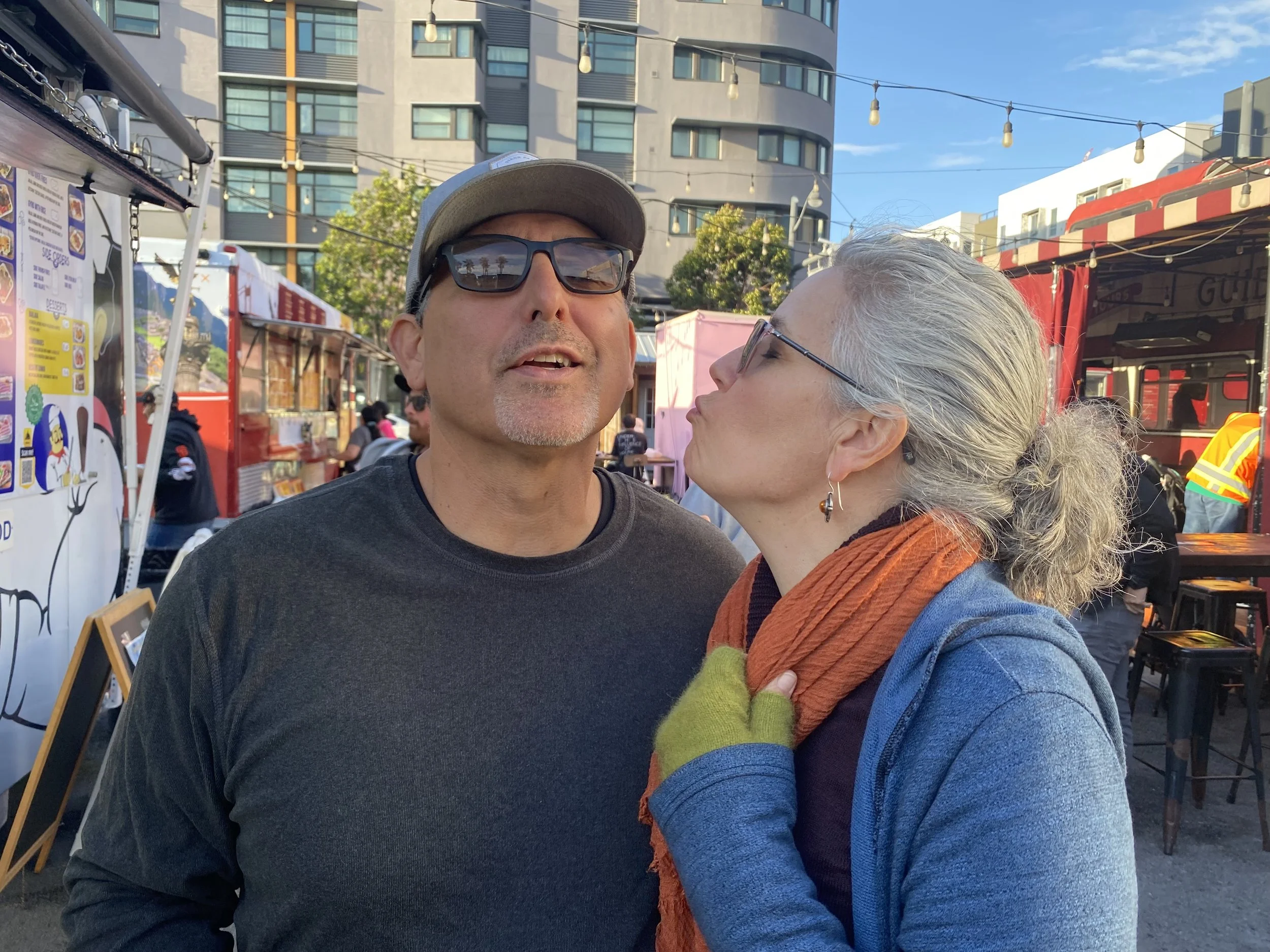 Sam and Andrea at Sparks San Francisco, a great economical concept with low environmental impact