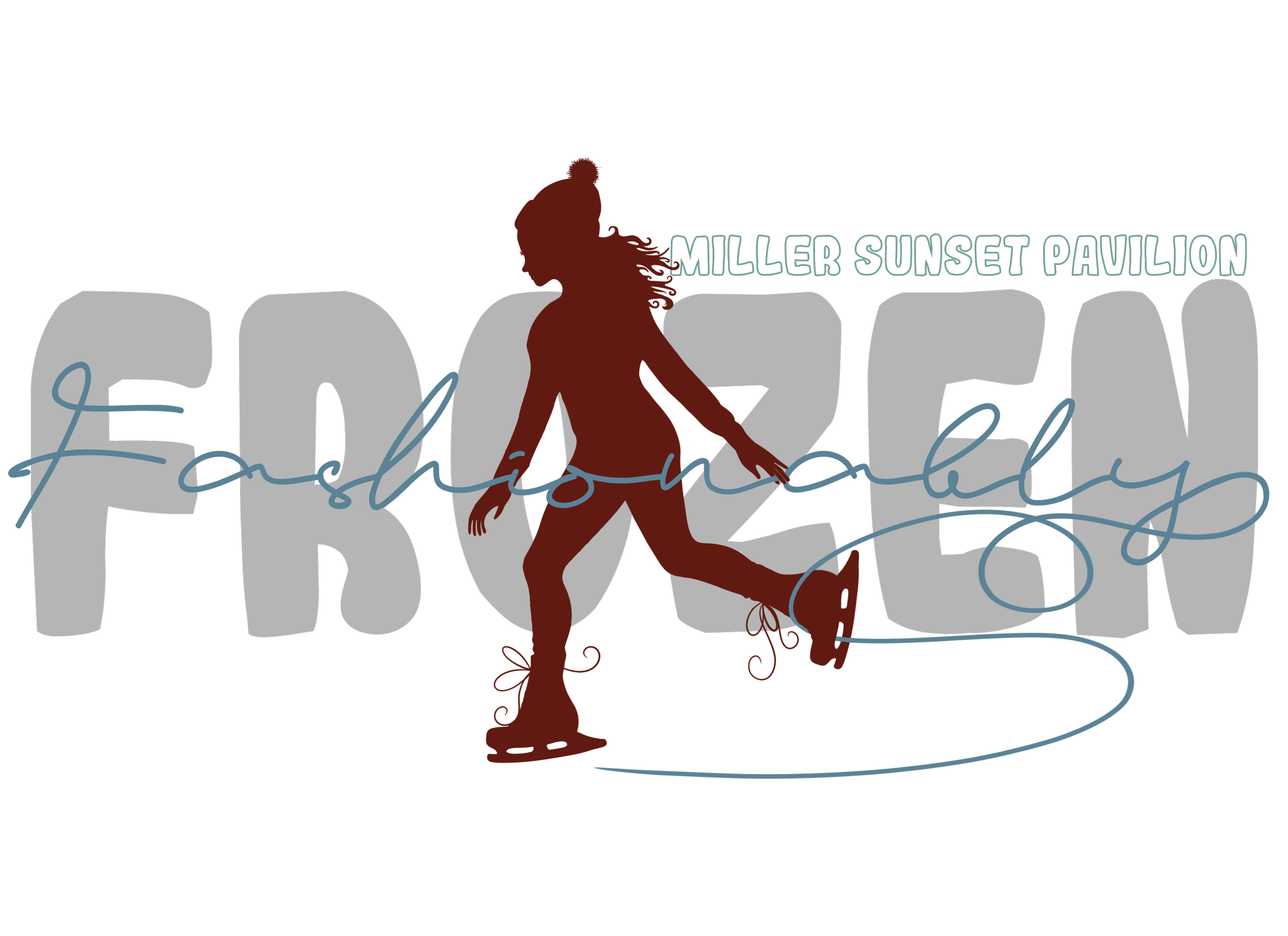 A neon sign displaying the words 'Miller Sunset Pavilion' with a silhouette of a woman in high heels walking, superimposed over large block letters that spell 'Passionology'.