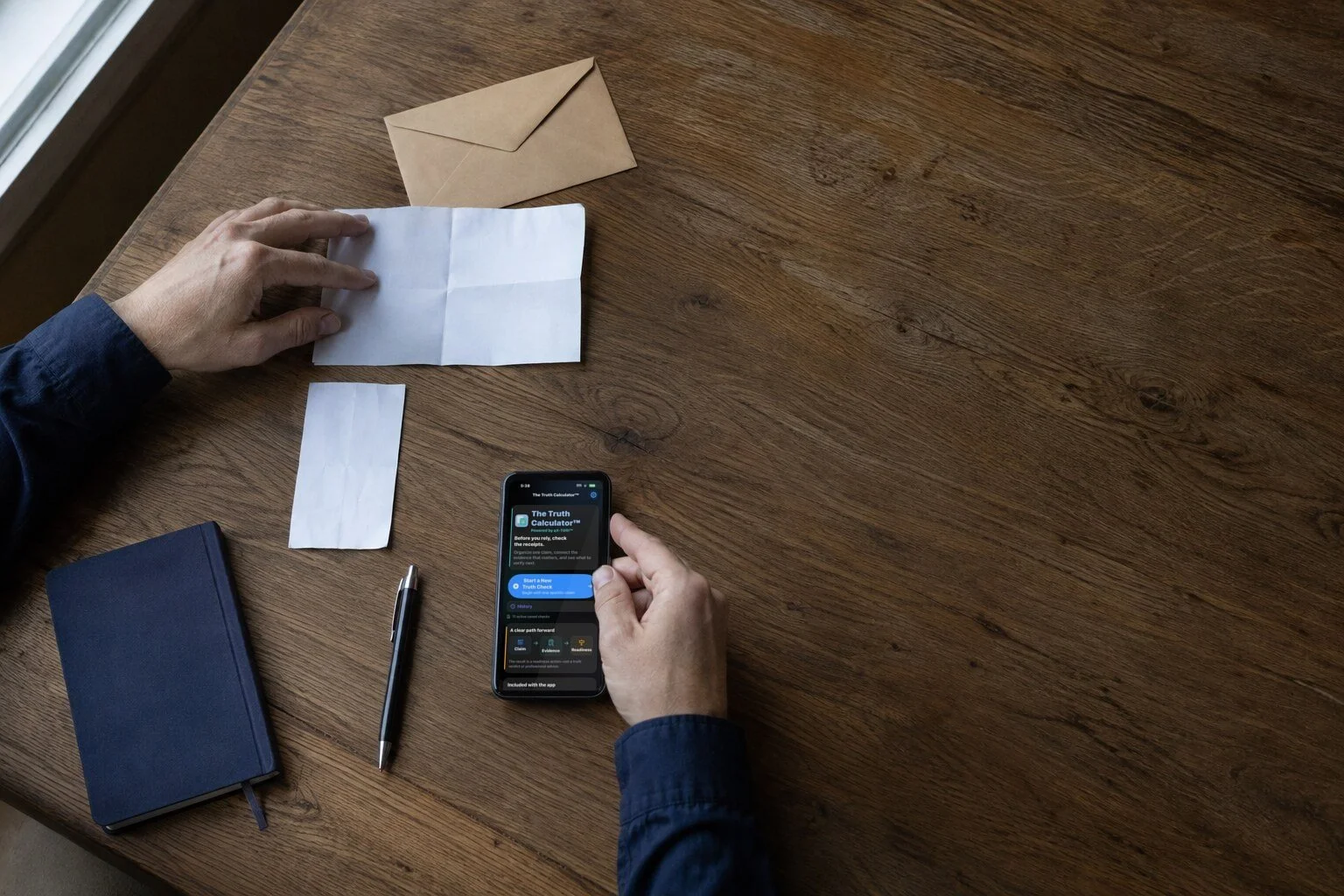 The Truth Calculator™ Is Not Another AI Chatbot—It Checks Whether the Answer Has Receipts