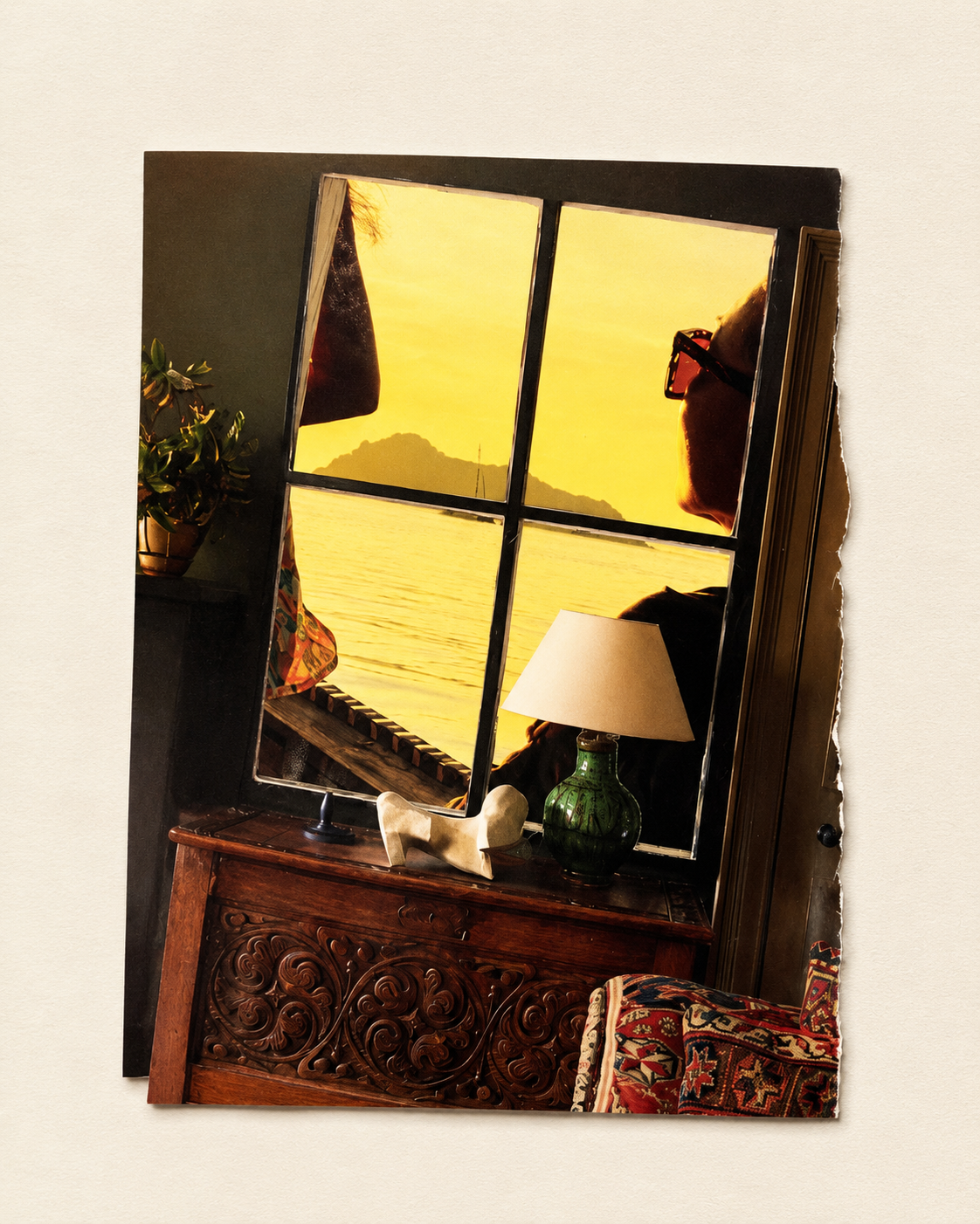 SUNSET, FRAMED